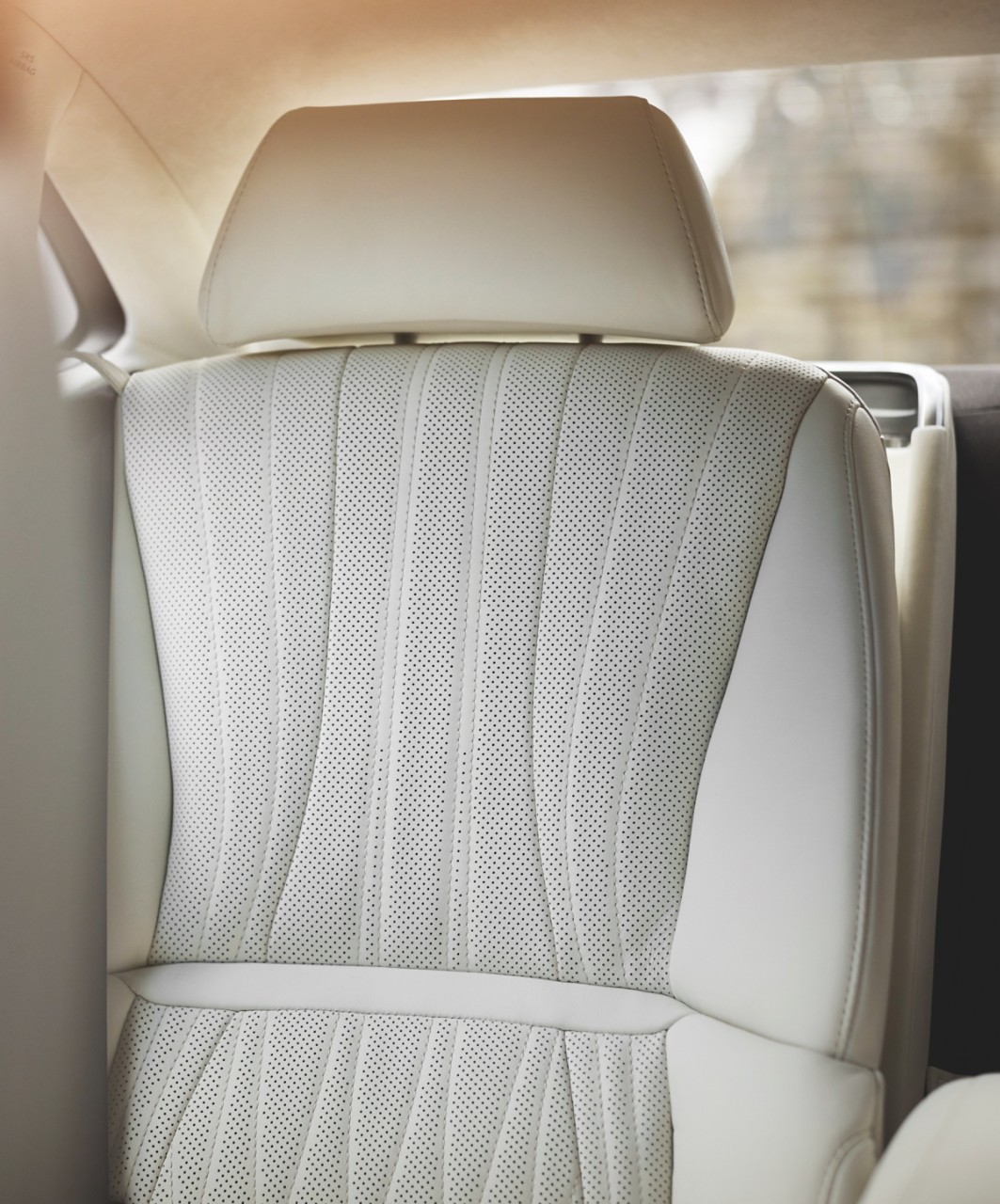 close up of Lexus car seat