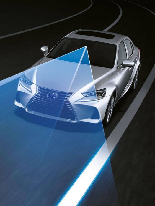 lane departure alert on a lexus