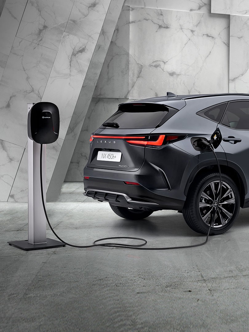 Lexus NX 450h+ being charged