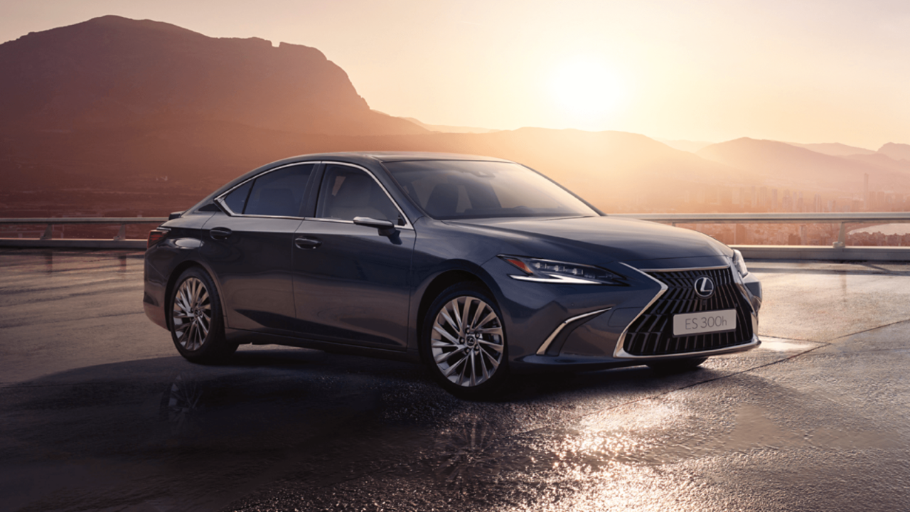 A parked Lexus ES