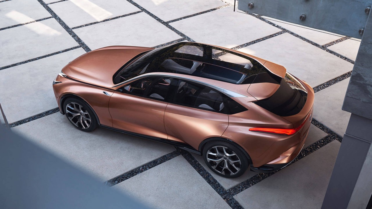 aerial side shot of the Lexus LF-1 Limitless