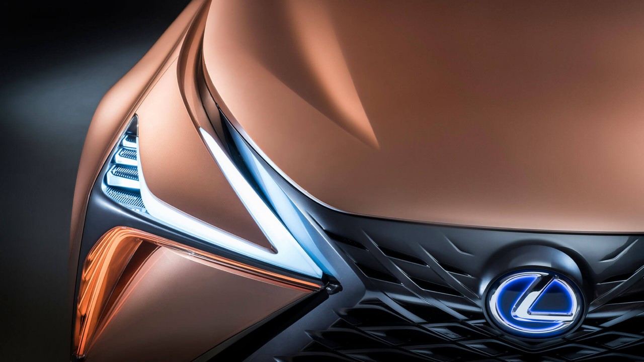 close up of the front of the Lexus LF-1 Limitless