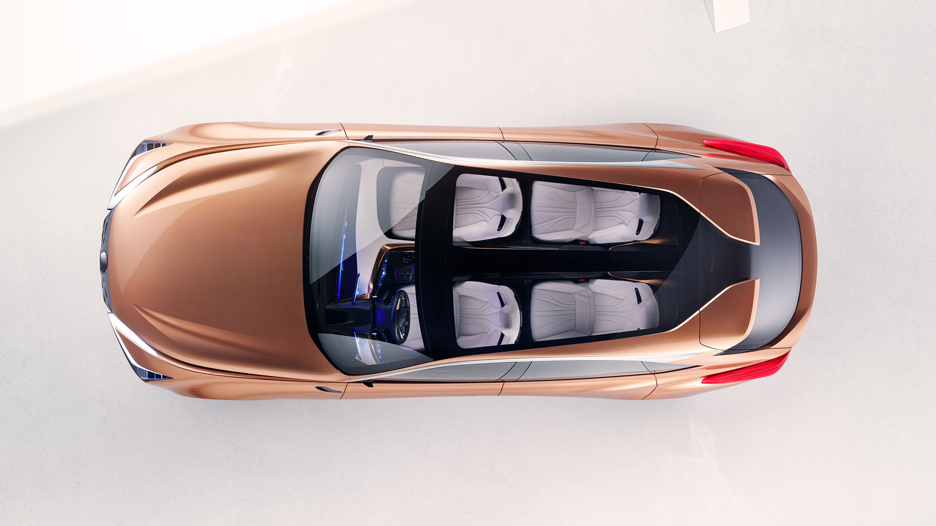 aerial view of the Lexus LF-1 Limitless