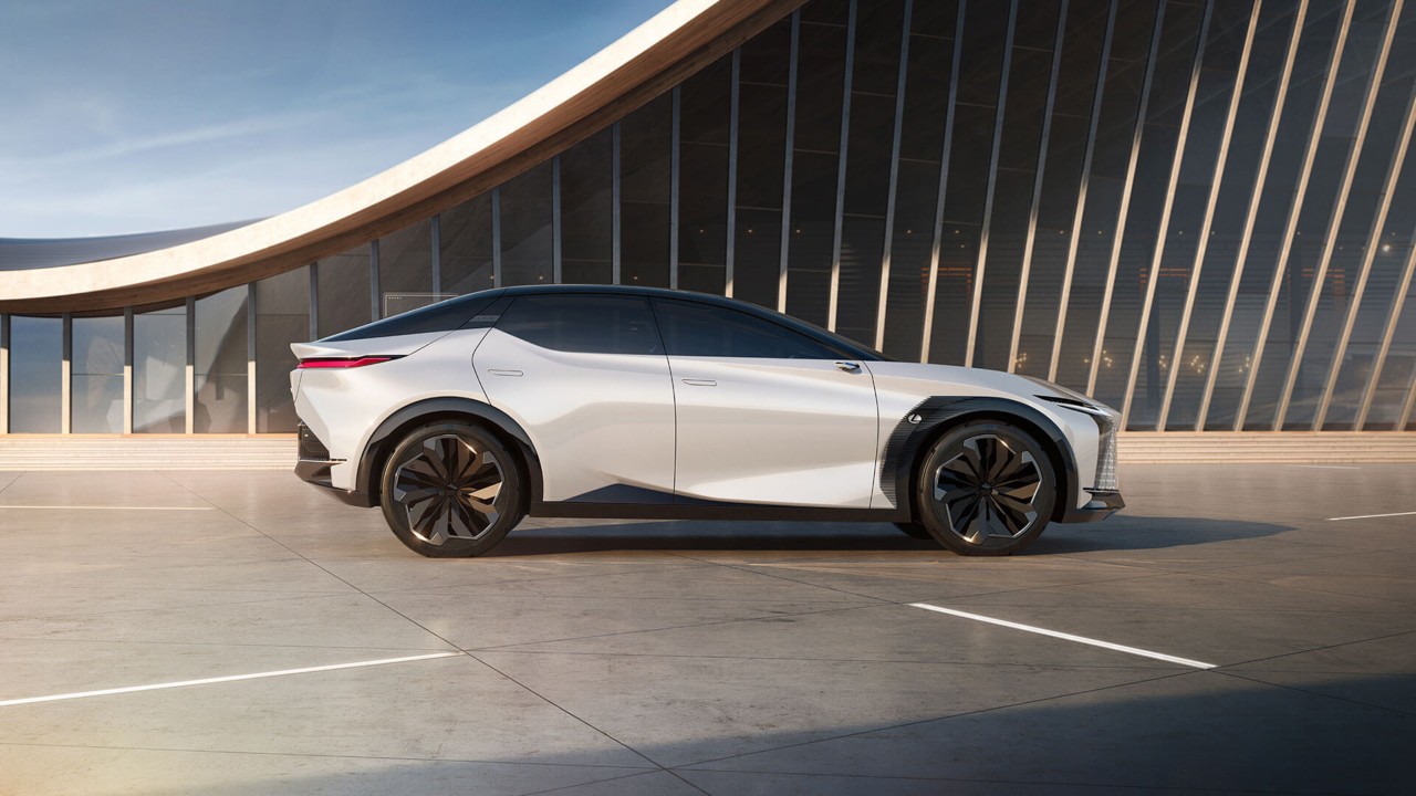 side shot of a Lexus LF-Z Electrified