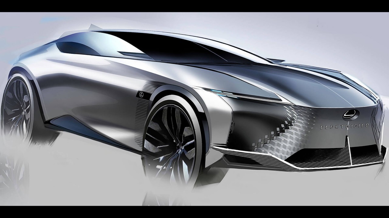 concept front shot of the Lexus LF-Z Electrified