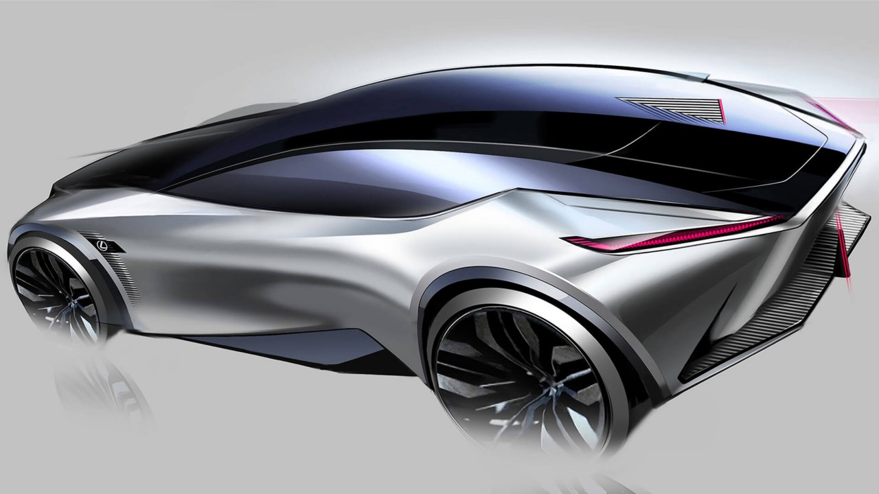 concept angle shot of the Lexus LF-Z Electrified